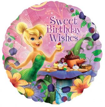 Tinkerbell Birthday Wishes Foil Balloon Party Supplies Ideas