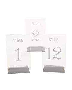 1 - 12 Table Numbers with White Base