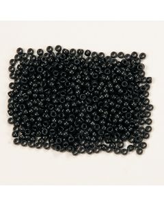 1/2 Lb. of Black Pony Beads