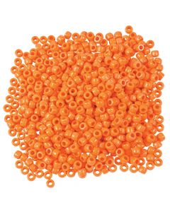 1/2 Lb. of Orange Pony Beads