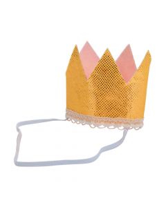 1st Birthday Girl Glitter Crown