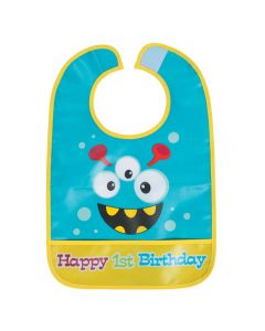 1st Birthday Mini Monster Bib