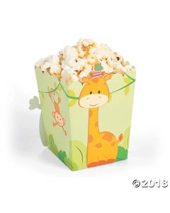 1st Birthday Zoo Popcorn Boxes