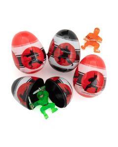 2 1/2" Ninja Warrior-Filled Plastic Easter Eggs - 48 Pc.