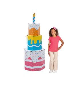 3D Birthday Cake Stand-Up