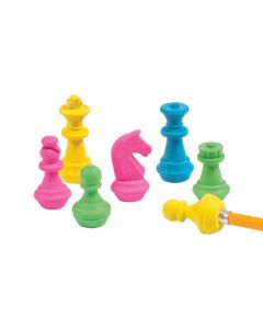 3D Chess Erasers