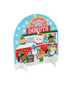 3D Santa’s Donut Shoppe Sticker Scenes - 12 Pc.