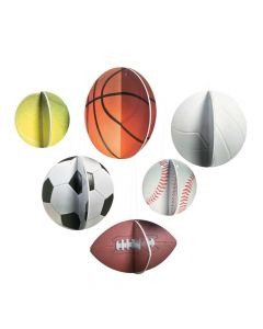 3D Sports VBS Hanging Sports Balls Decorations