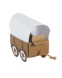 3D Western Covered Wagon Craft Kit