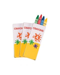 4-Color Crayons (12 Boxes)