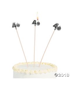 40TH Birthday Celebration Candles