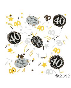 40TH Birthday Sparkling Celebration Confetti