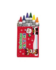 6-Color Holiday Crayons (24 Boxes)