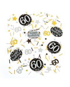 60th Birthday Sparkling Celebration Confetti