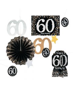 60th Birthday Sparkling Celebration Decorating Kit