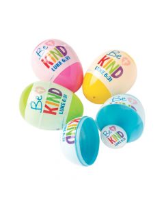 Acts of Kindness Mini Button-Filled Plastic Easter Eggs - 24 Pc.