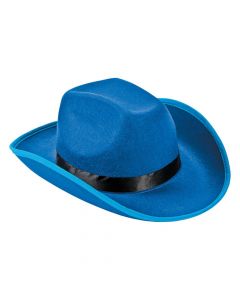 Adult's Blue Cowboy Hat
