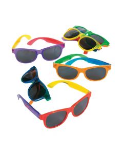 Adult's Bright Transparent Sunglasses