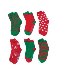 Adult's Christmas Fuzzy Socks