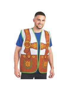 Adult's Oktoberfest Lederhosen Vest
