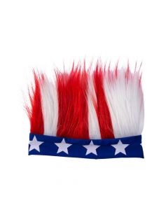 Adult’s Patriotic Crazy Hair Headband