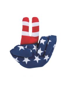 Adult's Patriotic Peace Sign Hat