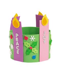 Advent Candle Stand-Up Wreath