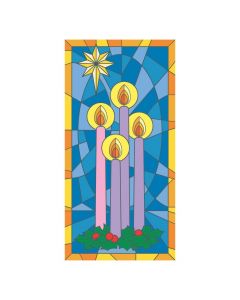 Advent Stained Glass Door Banner