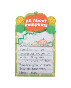 All About Pumpkins Writing Prompt Craft Kit