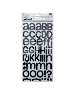 American Crafts Thickers 3D Root Beer Float Black Alphabet Stickers