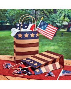 Americana Kraft Paper Gift Bags