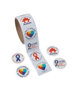 Autism Awareness Sticker Rolls