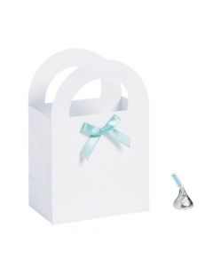 Baby Shower Treat Bags with Blue Bow