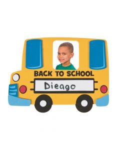 Back-to-School Bus Picture Frame Magnet Craft Kit