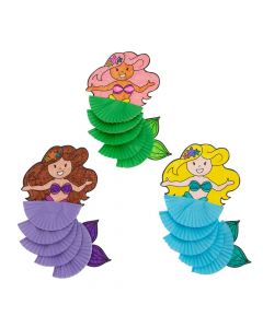 Baking Cup Mermaid Magnet Craft Kit - Makes 12