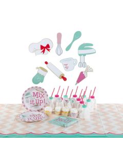 Baking Party Tableware Kit for 8 Guests