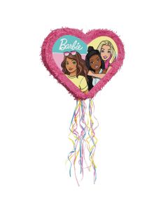 Barbie and Friends Heart-Shaped Pull-String Pinata