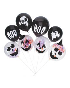 Basic Boo Confetti 11" Latex Balloon Kit