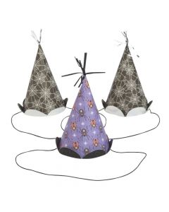 Basic Boo Halloween Cone Party Hats