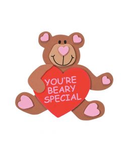 Beary Special Valentine Magnet Craft Kit