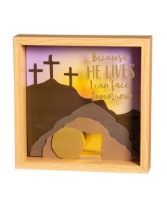 Because He Lives Easter Shadow Box Craft Kit