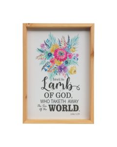 Behold the Lamb of God Wall Sign