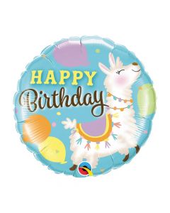 Birthday Llama Mylar Balloon
