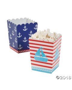 Birthday Sailor Mini Popcorn Boxes