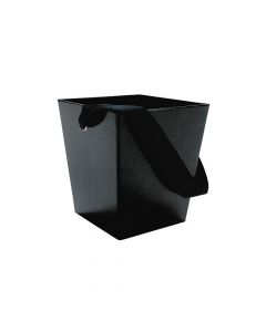 Black Candy Buckets with Ribbon Handle