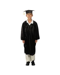 Black Elementary Graduation Cap and Gown Set