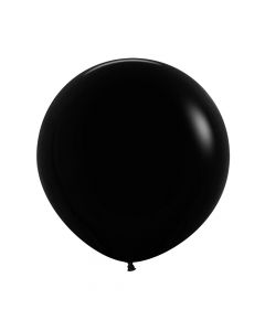 Black Fashion Solid Balloons 61cm
