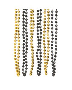 Black and Gold Beaded Necklaces
