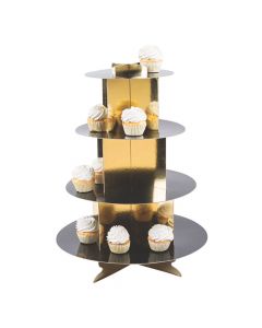 Black and Gold Cupcake Stand