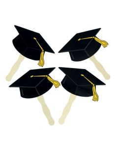 Black Graduation Cap Fans
